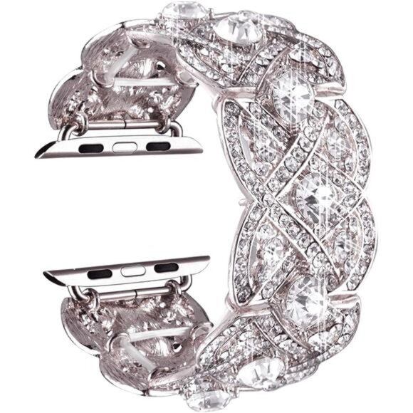 Bling Bands for Apple Watch 40mm 44mm Iwatch Series 4 3 2 1, Diamond Rhinestone - Picture 1 of 5